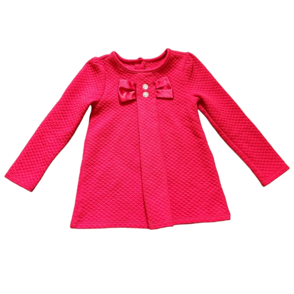 Girl's quilted red dress